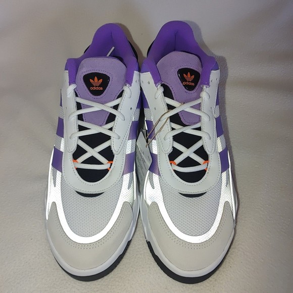 Adidas Niteball 2.0 White Purple Rush Men's Size 12 GX0775 New - Picture 3 of 7